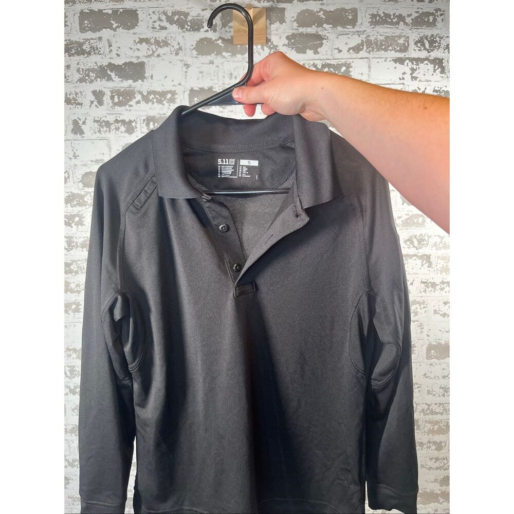 5.11tactical | women black long sleeve polo shirt